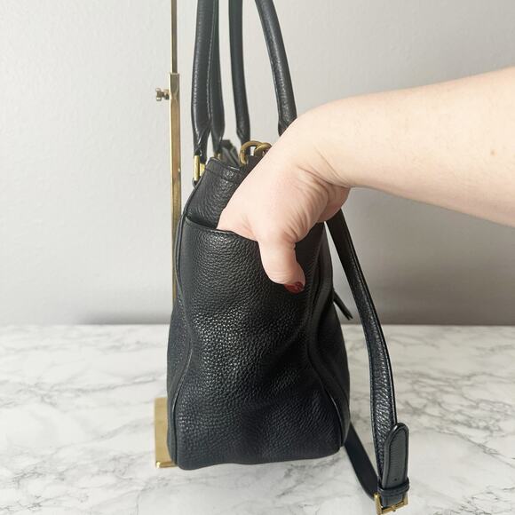 Tory Burch Pebbled Leather Frances Satchel - Picture 6 of 15